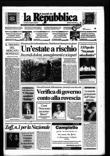 Il lunedì de La repubblica